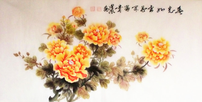 曳岚国画作品-花鸟